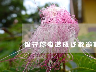 银行停电造成还款逾期 银行停电造成还款逾期