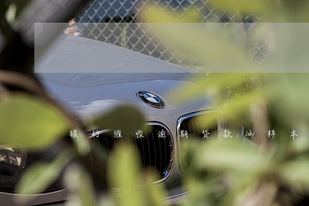 银行催收逾期贷款涵样本 银行催收逾期贷款涵样本