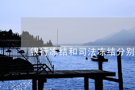 银行冻结和司法冻结分别方法