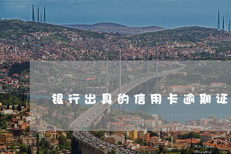 银行出具的信用卡逾期证明 银行出具的信用卡逾期证明