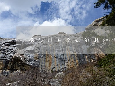 银行到期贷款逾期如何处理 银行到期贷款逾期如何处理