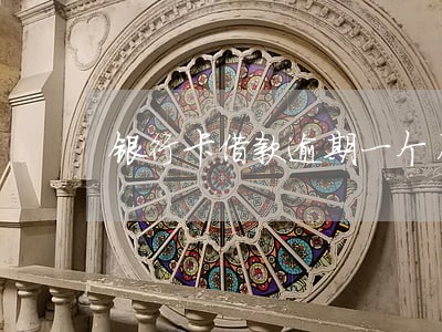 银行卡借款逾期一个月会怎么样
