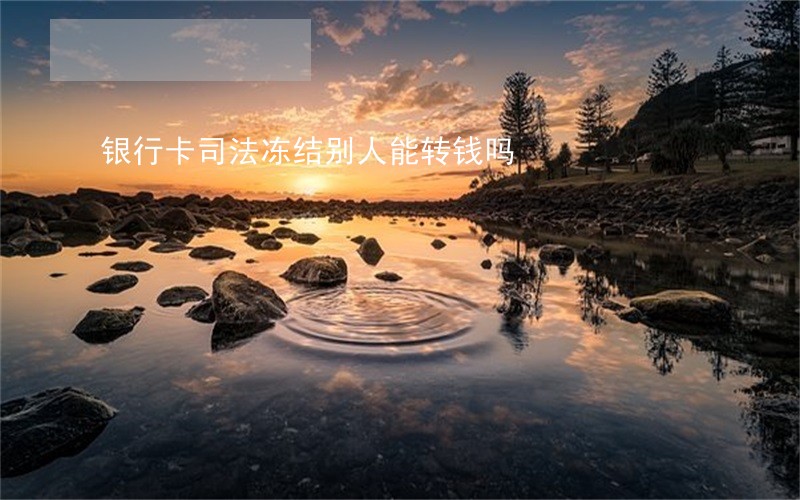 银行卡司法冻结别人能转钱吗 银行卡司法冻结别人能转钱吗