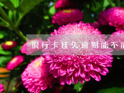 银行卡挂失逾期能不能补办 银行卡挂失逾期能不能补办