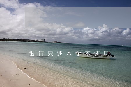 银行只还本金不还息 银行只还本金不还息