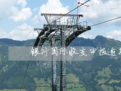 银行国际收支申报逾期处罚 银行国际收支申报逾期处罚
