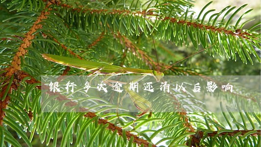 银行多次逾期还清以后影响 银行多次逾期还清以后影响