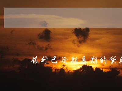 银行已逾期展期的贷款 银行已逾期展期的贷款