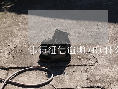 银行征信逾期为0什么意思