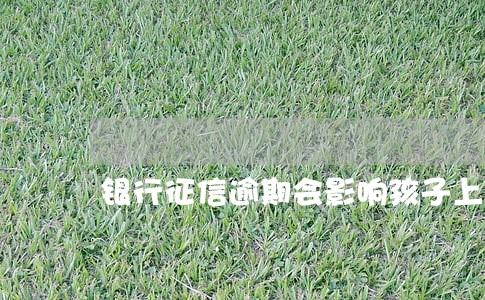 银行征信逾期会影响孩子上学吗 银行征信逾期会影响孩子上学吗