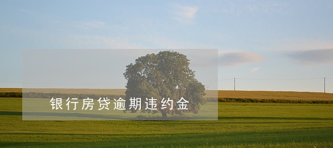 银行房贷逾期违约金 银行房贷逾期违约金