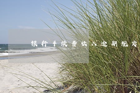 银行手续费收入逾期规定 银行手续费收入逾期规定