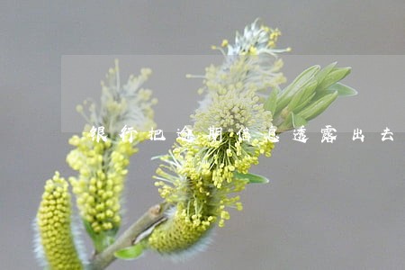 银行把逾期信息透露出去 银行把逾期信息透露出去