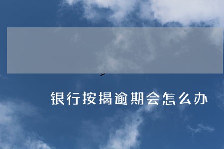 银行按揭逾期会怎么办 银行按揭逾期会怎么办