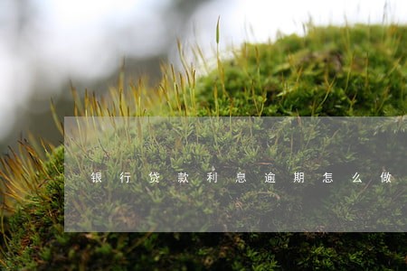 银行贷款利息逾期怎么做账