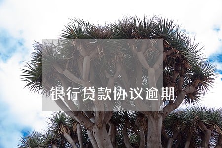 银行贷款协议逾期 银行贷款协议逾期