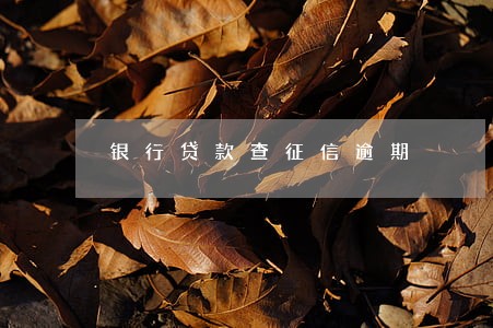银行贷款查征信逾期 银行贷款查征信逾期