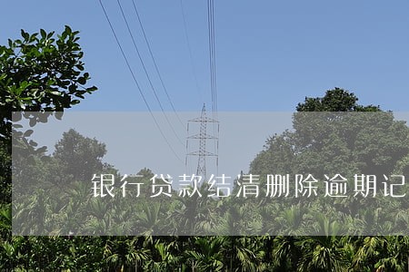 银行贷款结清删除逾期记录 银行贷款结清删除逾期记录