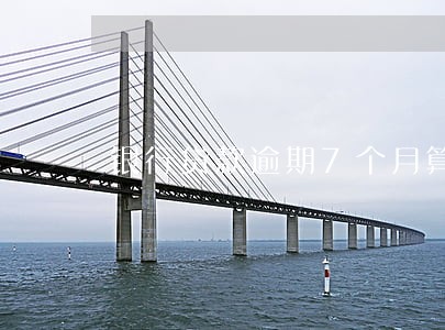 银行贷款逾期7个月算黑户吗 银行贷款逾期7个月算黑户吗