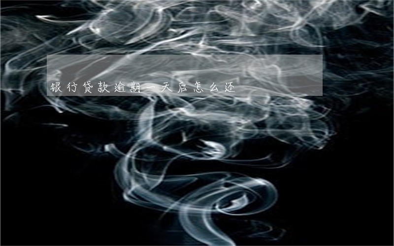 银行贷款逾期一天后怎么还 银行贷款逾期一天后怎么还