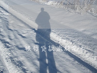 银行贷款逾期几千 银行贷款逾期几千