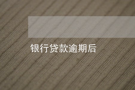 银行贷款逾期后 银行贷款逾期后