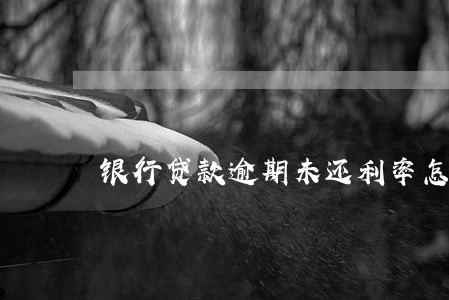 银行贷款逾期未还利率怎么办 银行贷款逾期未还利率怎么办