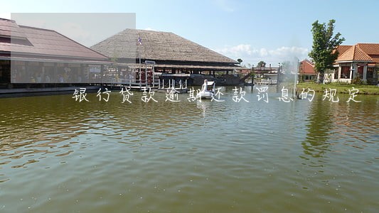银行贷款逾期还款罚息的规定