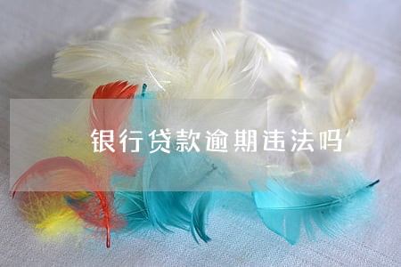 银行贷款逾期违法吗 银行贷款逾期违法吗