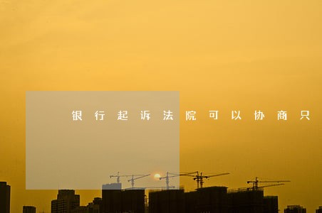 银行起诉法院可以协商只还本金吗 银行起诉法院可以协商只还本金吗