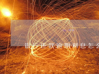 银行还款逾期利息怎么算上海