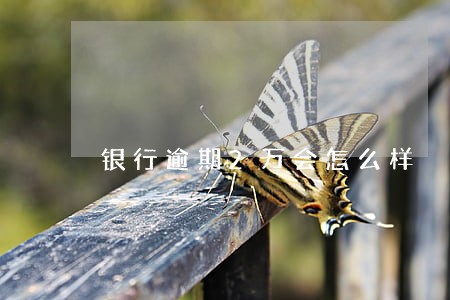 银行逾期2万会怎么样 银行逾期2万会怎么样
