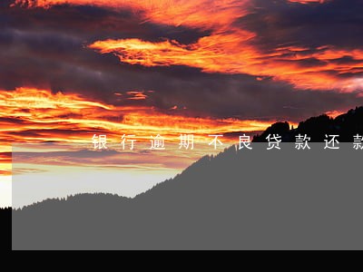 银行逾期不良贷款还款方式 银行逾期不良贷款还款方式