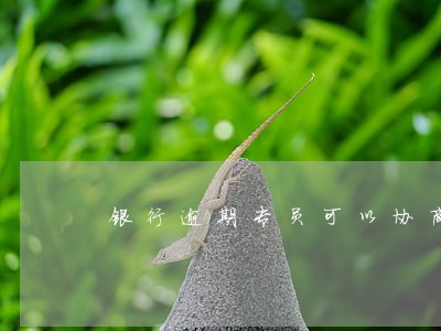银行逾期专员可以协商吗 银行逾期专员可以协商吗