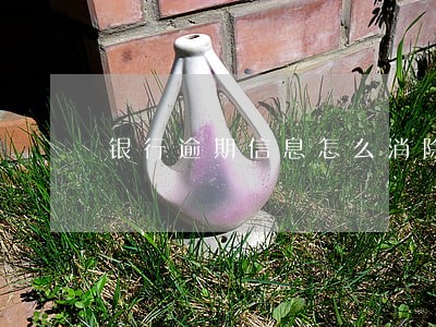 银行逾期信息怎么消除 银行逾期信息怎么消除