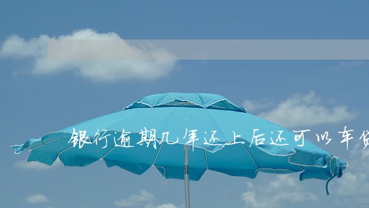 银行逾期几年还上后还可以车贷吗 银行逾期几年还上后还可以车贷吗