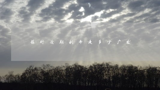 银行逾期利率是多少广发 银行逾期利率是多少广发