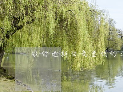 银行逾期协商要我的消费记录 银行逾期协商要我的消费记录