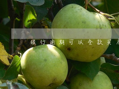 银行逾期可以全款买房吗 银行逾期可以全款买房吗