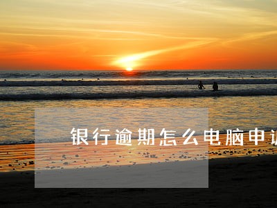 银行逾期怎么电脑申诉 银行逾期怎么电脑申诉