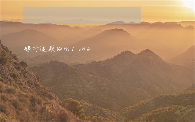 银行逾期的m1m2 银行逾期的m1m2