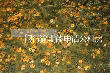 银行逾期能申请公租房 银行逾期能申请公租房