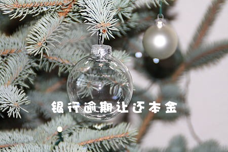 银行逾期让还本金 银行逾期让还本金