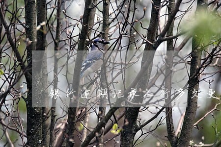 银行逾期记录人行多久更新 银行逾期记录人行多久更新