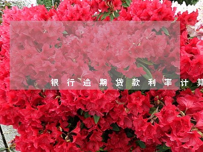 银行逾期贷款利率计算公式