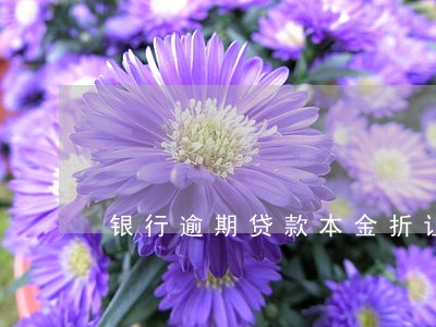 银行逾期贷款本金折让 银行逾期贷款本金折让