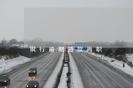 银行逾期贷款离职