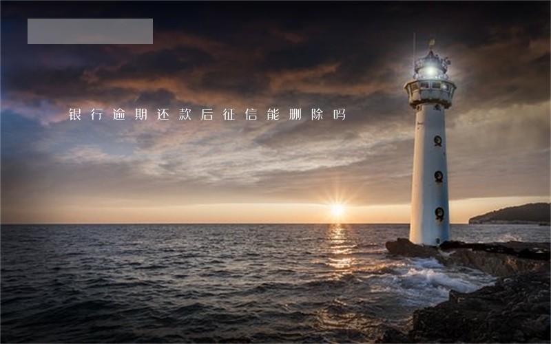 银行逾期还款后征信能删除吗 银行逾期还款后征信能删除吗