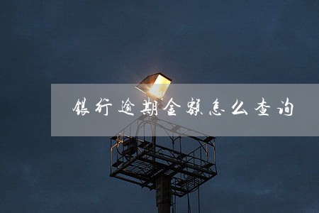 银行逾期金额怎么查询 银行逾期金额怎么查询