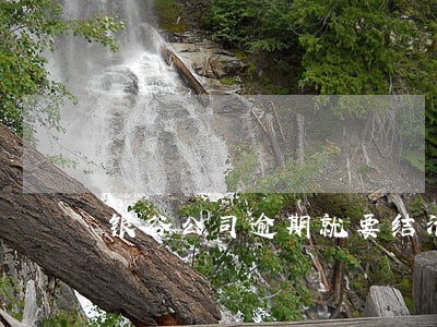 银谷公司逾期就要结清 银谷公司逾期就要结清